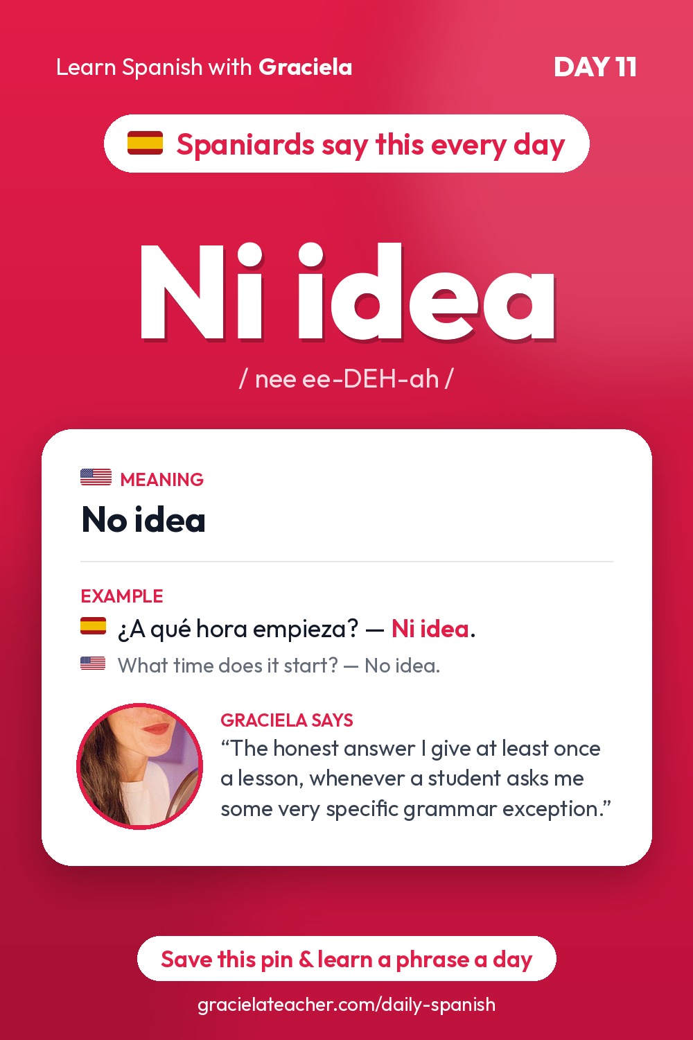 Ni idea — No idea
