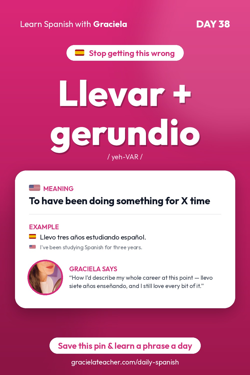 Llevar + gerundio — To have been doing something for X time